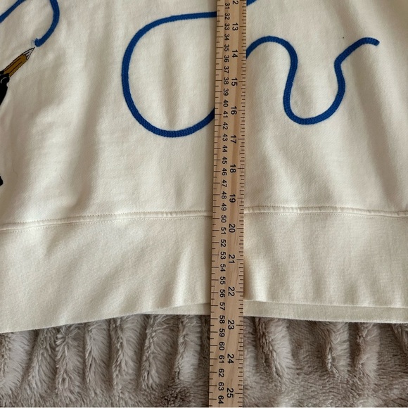 Disney100 Oswald the Lucky Rabbit Cropped Sweatshirt XL Cream Unisex - Picture 6 of 13